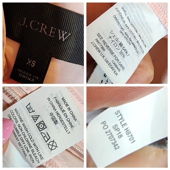 J. Crew Light Pink perfect lightweight jacket.  Women's size XS - Picture 2 of 16